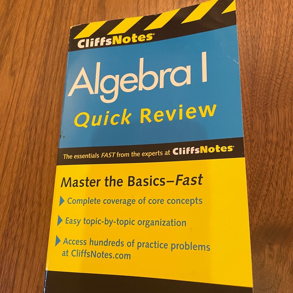 Two Paperback Books Cliffs Notes Algebra I and II Quick Review - Picture 4 of 5